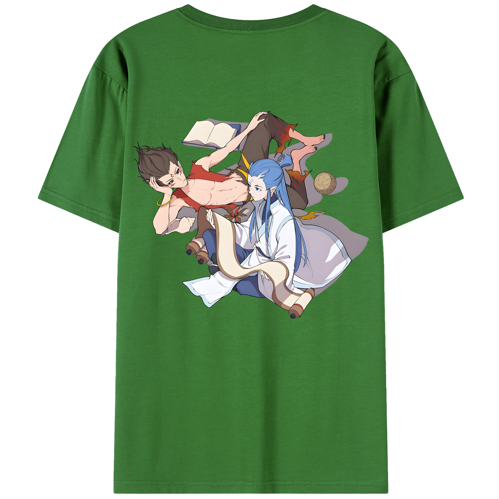 （画像用） Ne Zha 2 ナタ 魔童の大暴れ レディース半袖Tシャツ(バックプリント)